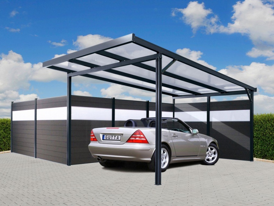 Ke Gutta Zadní stěna Carport Premium